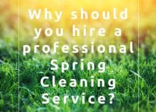 Why should you hire a professional spring cleaning service? read the blog