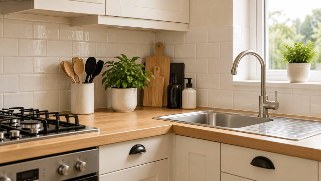 Clean kitchen included in regular home cleaning