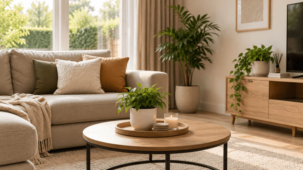 Clean living area included in regular home cleaning