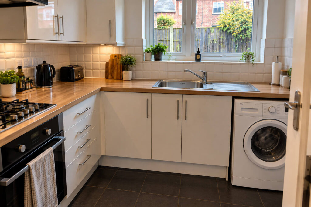 Kitchen after regular cleaning in Salford, Greater Manchester