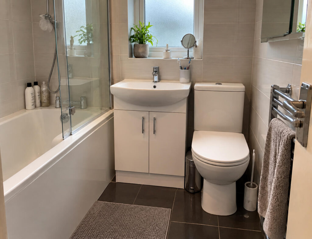 Bathroom after regular cleaning in Trafford, Greater Manchester