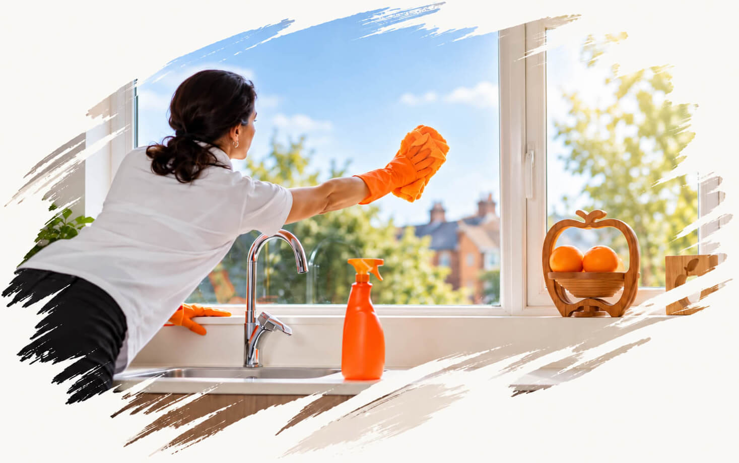 FirstMaid cleaner providing professional home cleaning services in Manchester