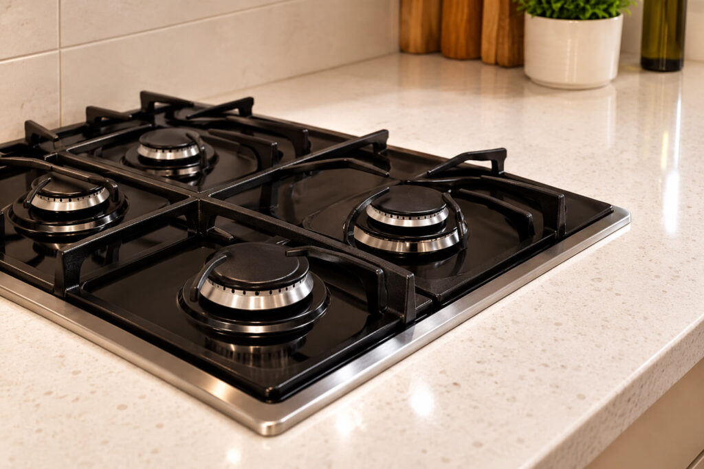 Clean gas hob after one-off kitchen cleaning in Manchester